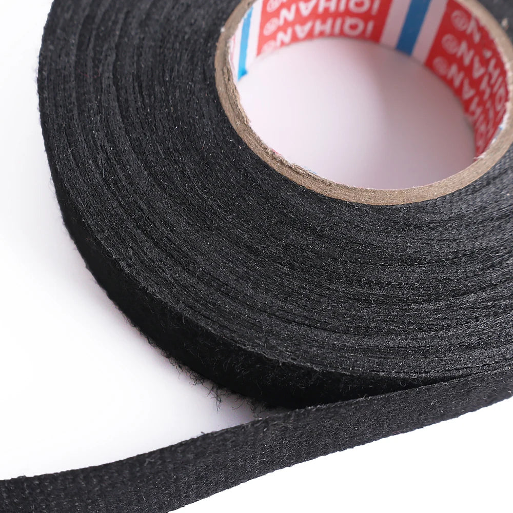 Electrical Insulating Tape Heat Resistant Harness Tape 8/15/19MM Car Cable Harness Wiring Loom Protection Waterproof Tape