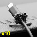 Car Cable Manager Hook Clasp Clamp Universal Auto Interior Dashboard Phone Charger Cable Holder Headphone Line Organizer Tools