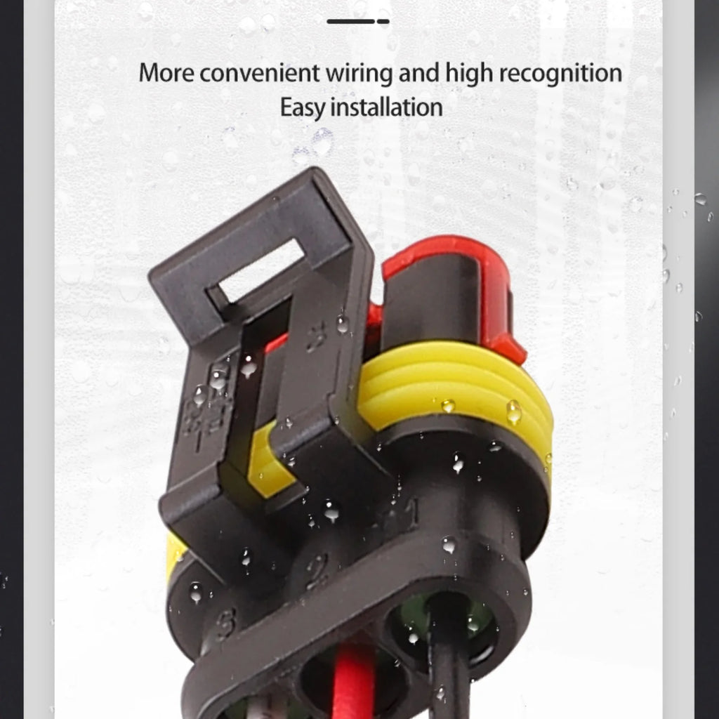 3-PIN Connector Waterproof 1.8mm Series Male Female Connectors Wiring Harness 282105-1 282087-1