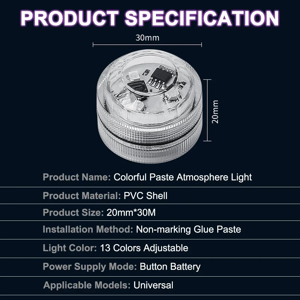 Car Auto LED RGB Interior Atmosphere Strip Light Decorative Foot Lamp With USB Wireless Remote Music Control Multiple Modes For