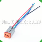4-Pin Wire Harness female Waterproof Connector Automotive Electrical Harness pigtail