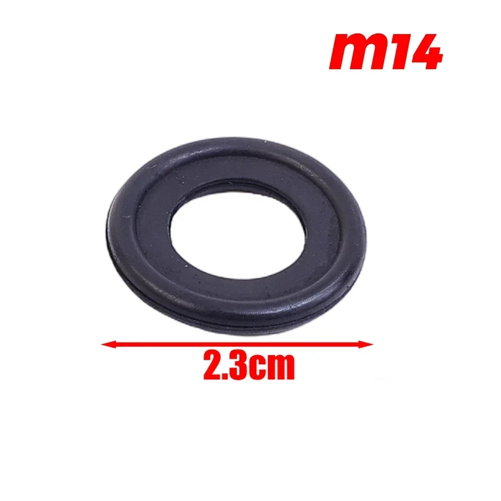 Car Sealing Oil Drain Screw Rubber Plug Gasket M12/M14 Universal Engine Oil Drain Plug Gaskets Auto Accessories 10/20/50/100pcs