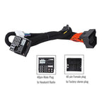 The vehicle-mounted DSP power amplifier dedicated line is suitable for the PNP-PZ005 models of Volkswagen, BMW and Audi