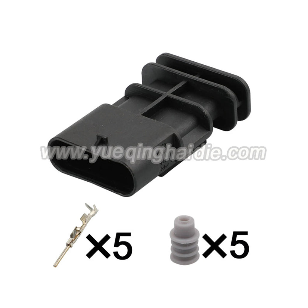 5Pin Connector Waterproof 1.2mm Male Female Connector Auto Air Flow Meter Sensor Cable Socket for Weicha 1-2141521-1 1-1718806-1
