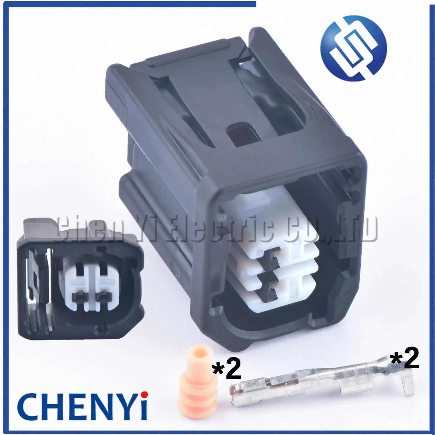 2 Pin 0.6mm Series female Automotive waterproof connector Harness plug 6189-7830 90980-12D12 For Toyota Honda Nissan