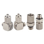 Mini Pneumatic Pipe Connector PC PL Screw Through Quick Fitting Fast Twist Joint ,Male Thread M3 M4 M5 M6 - Tube OD 3mm 4mm 6mm