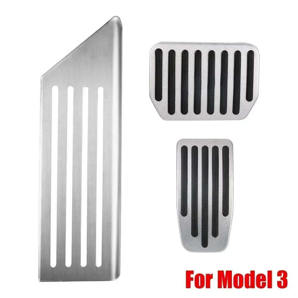 For Tesla Model 3/Y Aluminum Pedal Cover 2 Pack Accessories 2019-2024 Foot Pedal Pads Anti-Slip Performance Accelerator amagi