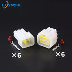 FW-C-6F-B/FW-C-6M-B Automotive waterproof connector Connector 6p harness plug rubber shell with terminal