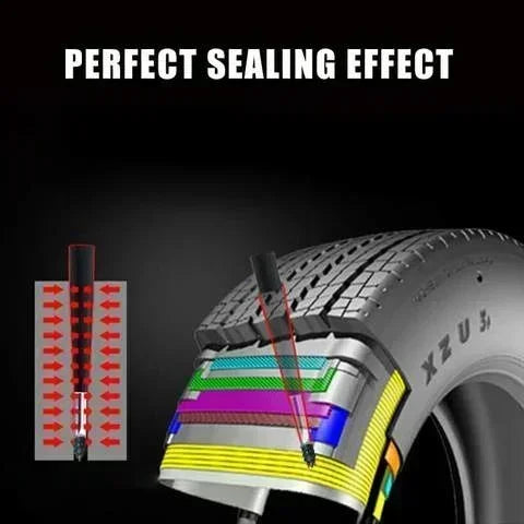 Vacuum Tyre Repair Rubber Nails Set Tire Puncture Repair Tool for Wheels Car Motorcycle Scooter Bicycle Tubeless Rubber Nail kit