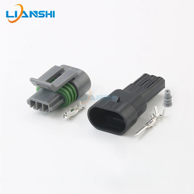12162280 Automotive Sensor plug 3p ignition coil waterproof connector 3-hole sheath with terminal