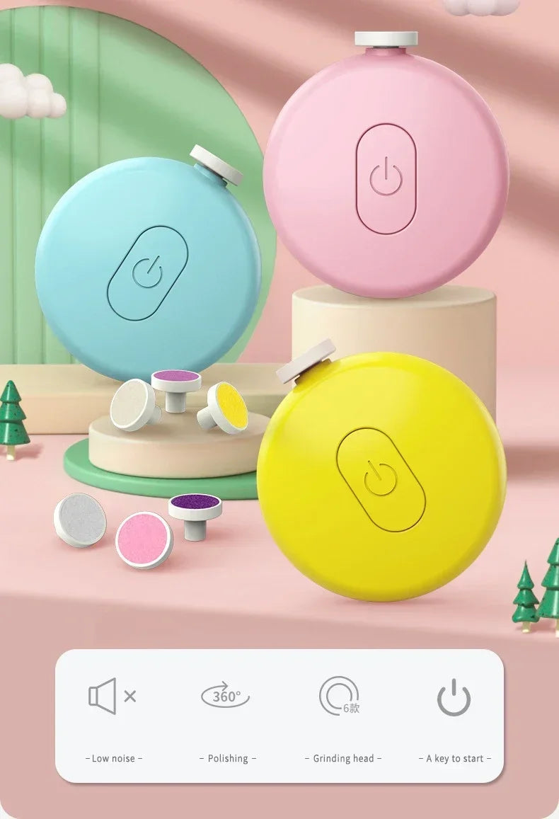 Electric Nail Grinder for Babies And Kids Home Use Polishing Set Nail Clippers Kit for Children Amagi