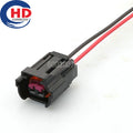 2 Pins AC Assembly Car Fuel Nozzle Wire Socket with Wires Car Waterproof Connectors for VW Audi 8E0973722/6189-6872
