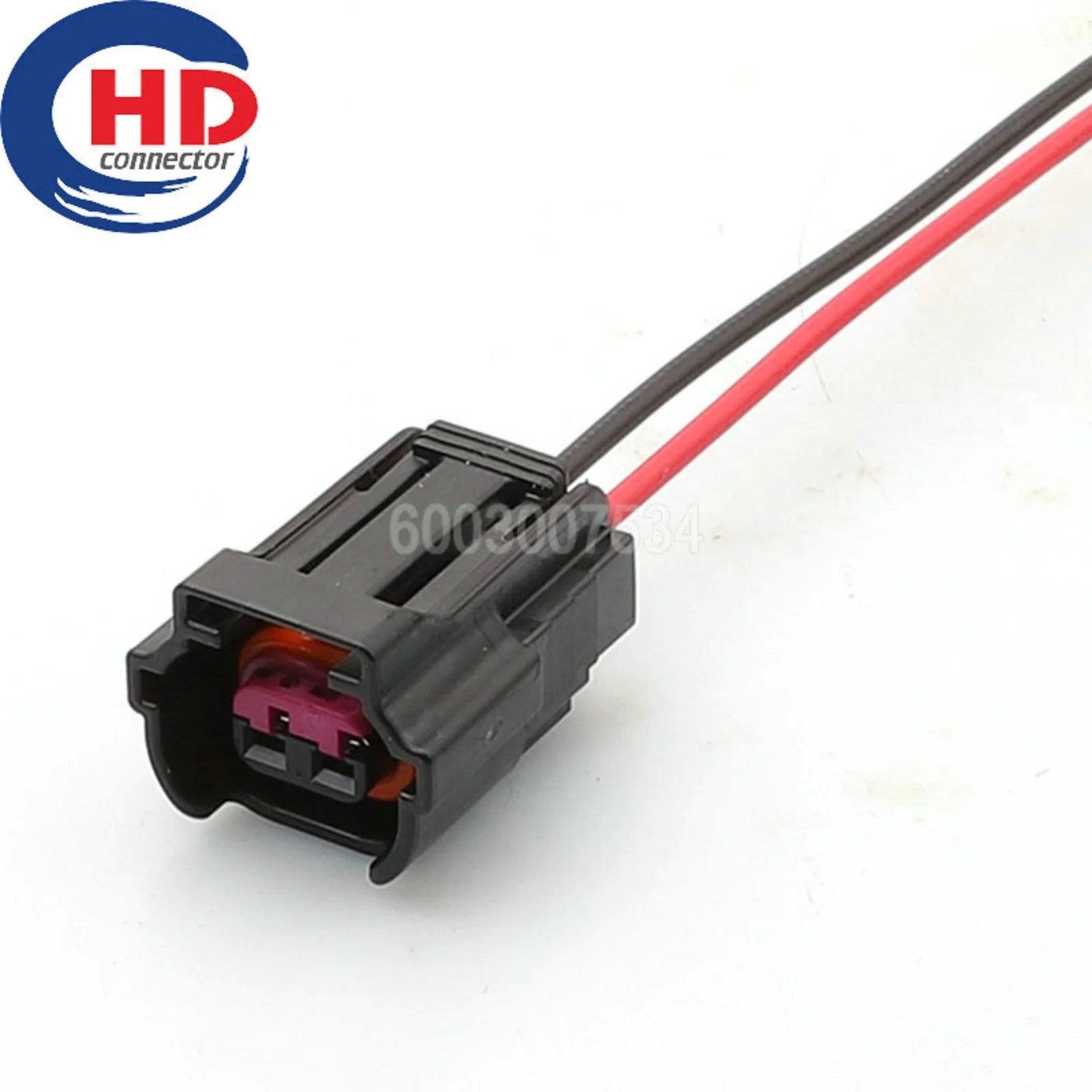 2 Pins AC Assembly Car Fuel Nozzle Wire Socket with Wires Car Waterproof Connectors for VW Audi 8E0973722/6189-6872