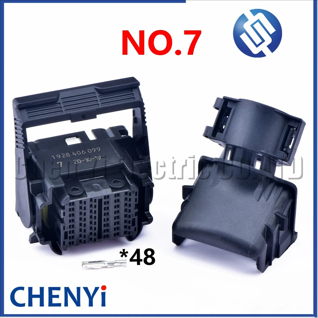 48 Pin/way Auto waterproof connector ECU Plug 1928406096 1928406097 1928406098 1928406099 NO.2 NO.3 NO.6 NO.7 For MD1
