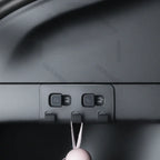 For Tesla Model Y Rear Trunk Hook Seat Button Car Cargo Grocery Shopping Bag Holder Umbrella Hanger Storage Interior Holder Amag