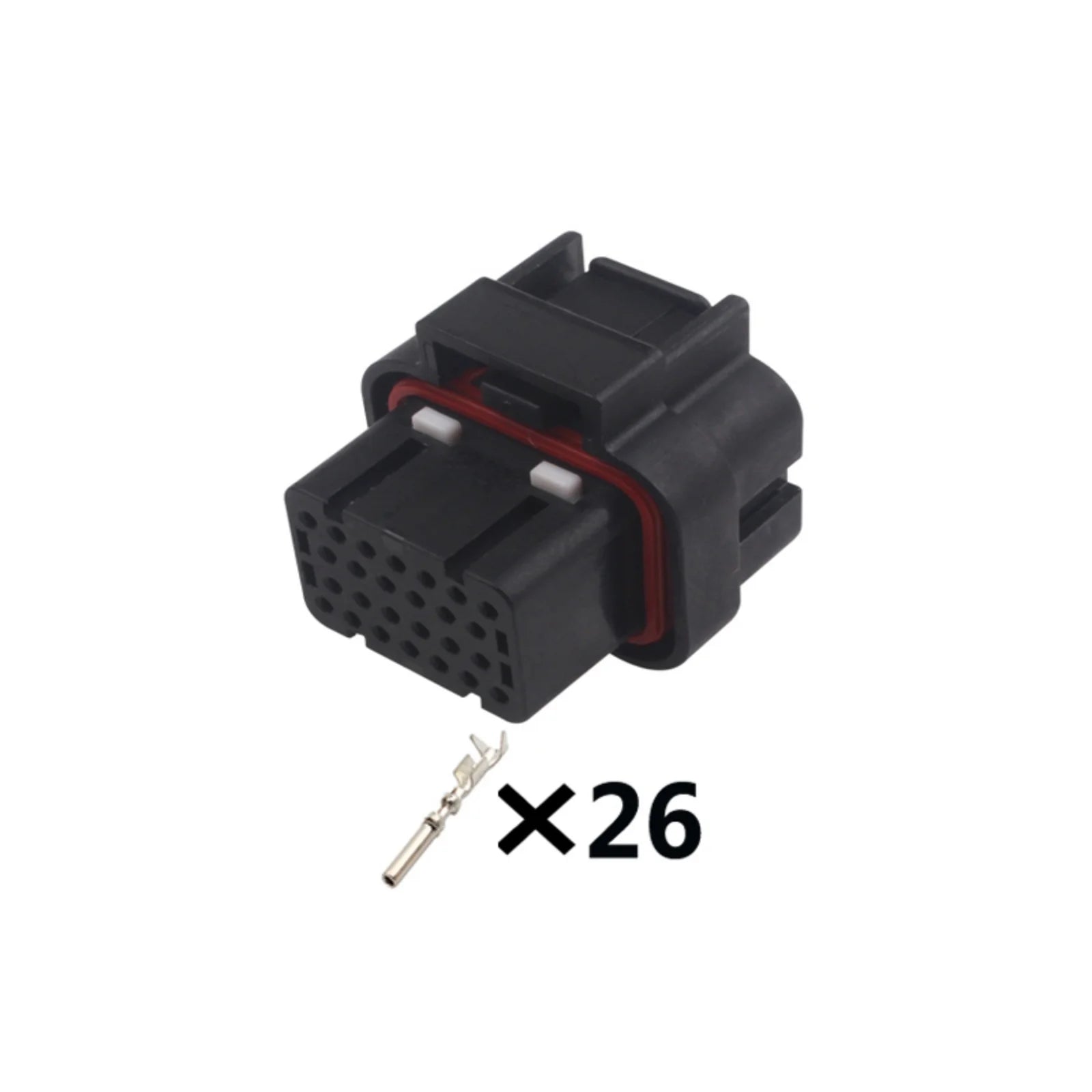 26 Pin Connector Waterproof 1.2mm Male Female Connectors Straight PCB Wire Harnesses ECU Cable Socket 3-1437290-7 1473416-1