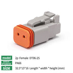 5/10/20Sets Deutsch DT Waterproof Connector Electrical Wire Socket Plug For Car 2P/3P/4P/6P/8P Kit Box Suit DT06-4S DT04-2P DT06