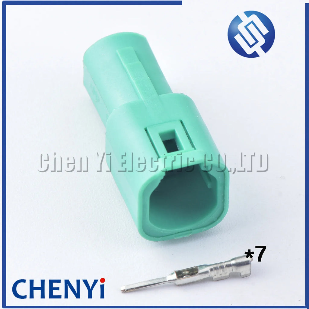 Green 7 Pin 0.6mm female male Mini MLC auto waterproof connector Plug 2822343-1 2822344-1 For Honda