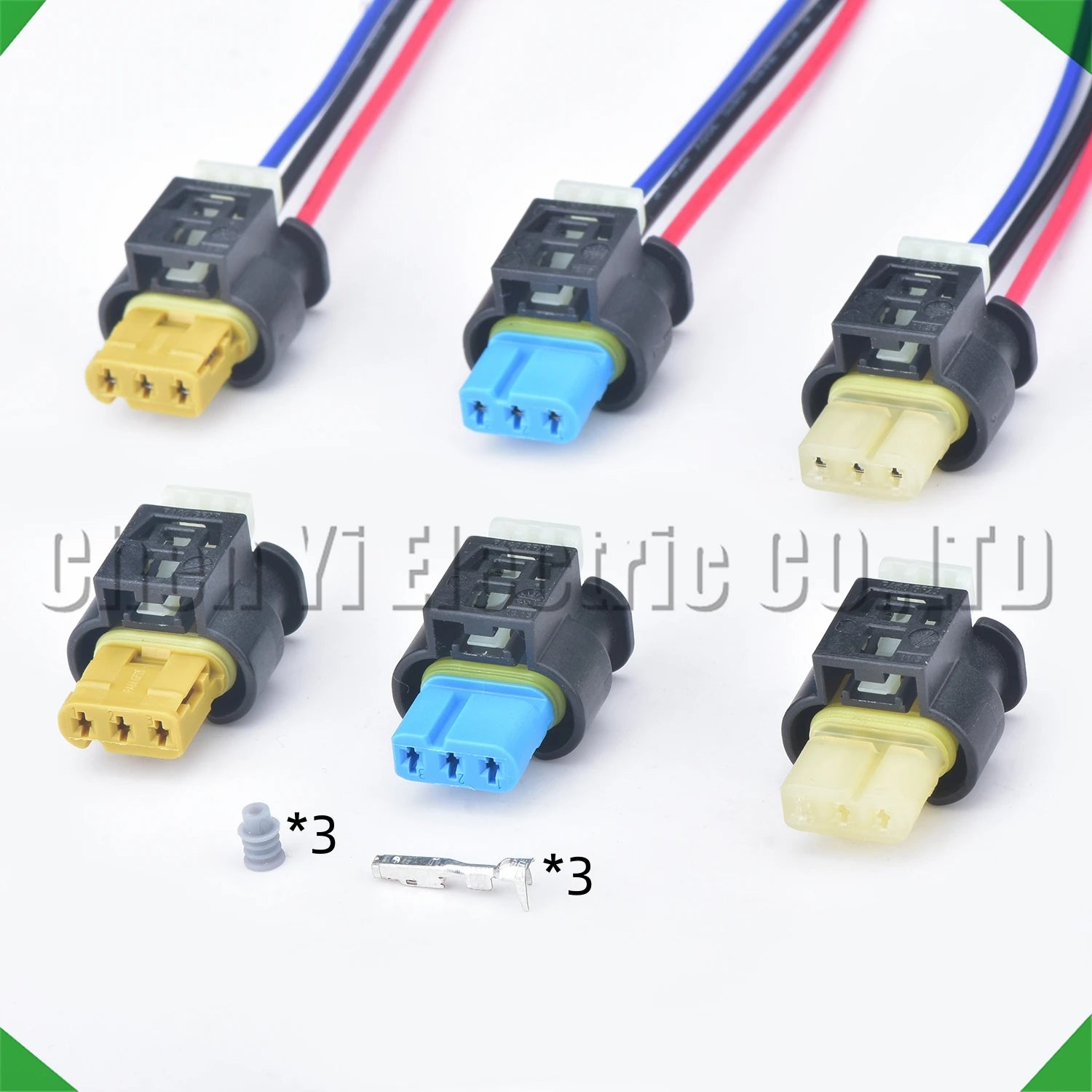 3 Pin Auto Connector reversing radar camshaft sensor Plug 805-121-522 805-121-523 805-1...