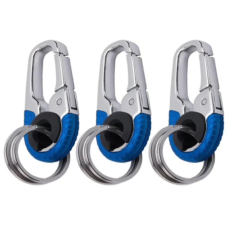 Carabiner Durable Snap Hook Key Ring Car Fashion Metal Keychain for Men with Waist Hanging Buckle for Business Gift Accessory