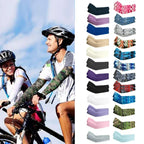Camouflage Ice Silk Sleeve Cover Men Women Sun Protection Windproof Arm Sleeves Oversleeve for Outdoor Fishing camping Cycling