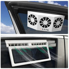 Car Exhaust Fan USB Rechargeable/solar Air Circulation Cooling Heat Dissipation High Wind Power 2/3 Head Ventilation Fan Amagi