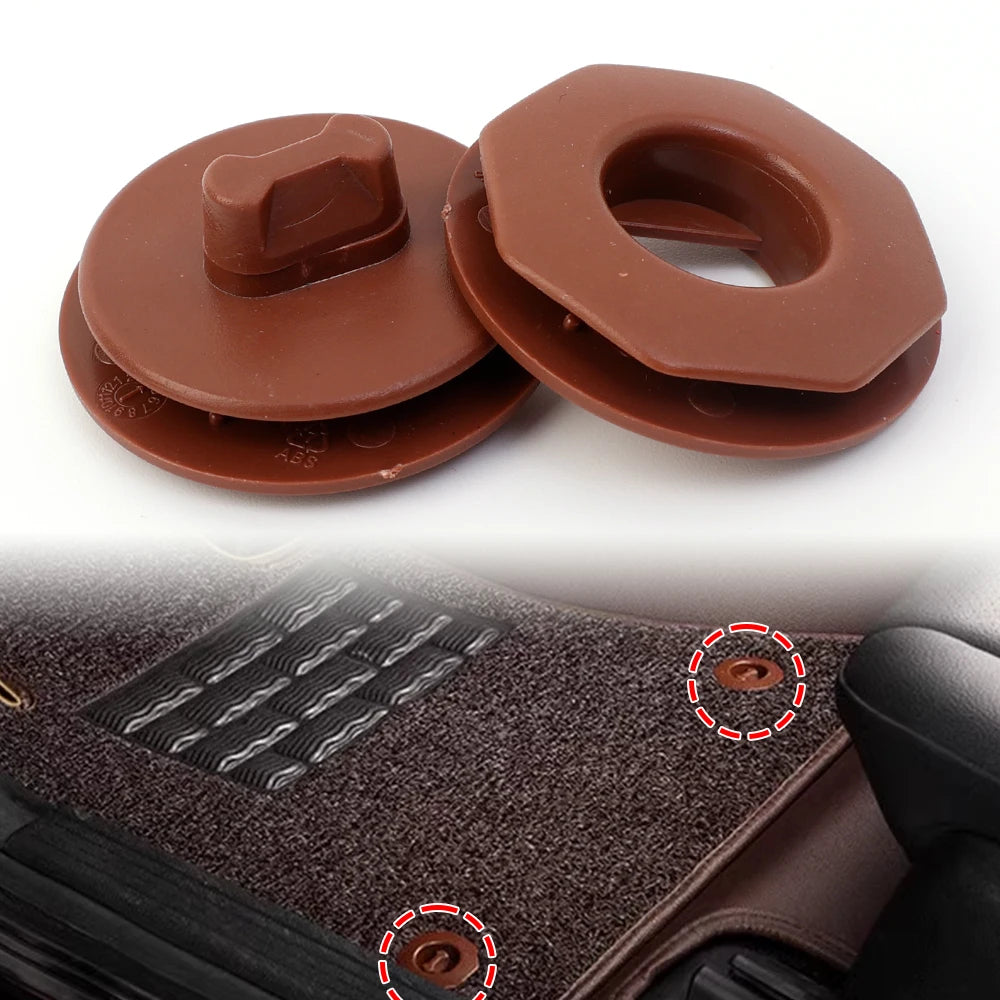 Detachable Car Mat Fixing Buckle Double Layer Carpet Clips Anti Slip Floor Liner Holder Auto Fastener Clamp Retention Holder
