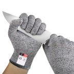 Grade 5 Cut Resistant Gloves Kitchen HPPE Scratch Resistant Glass Cutting Safety Protection for Gardeners Amagi