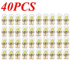 10pcs Car Interior Lamps T10 194 168 W5W COB 4 SMD LED CANBUS Silica Bright White Wedge Clearance License Light Bulbs Car Amagi