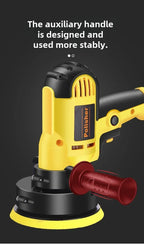Car Beauty Waxing Machine Automotive Polishing Scratch Repair Small Electric Flat Polishing Machine European Plug Amagi