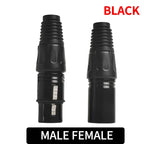 4/10/20PCS Gold-Plated 3-Pin XLR Male to Female Adapter, Balanced Audio Mic Connector for Microphone, Mixer, Speaker, Studio
