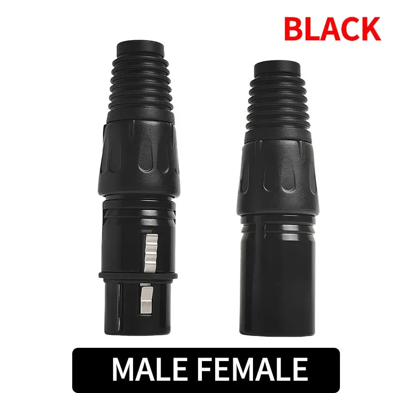 4/10/20PCS 3-Pin XLR Male to Female Adapter, Balanced Audio Connector for Microphone, Mixer, Speaker, Studio Sound Equipment