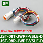 5/20 SETS JST02T/02R-JWPF-VSLE JWPF Series Male Female Plug Docking Harness Mini Car Motorcycle With 20AWG 15CM Wire Connector