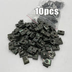 Mixed Car Motorcycles Metal 100/10pcs Screw Tapping Fastener U-Type with Screw Anti-rust Protection Clip Buckle Iron Sheet Amagi