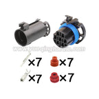 7-Pin Connector Waterproof 3.5mm Male Female Connector Automotive Wiring Harness Cable Plug for Great Wall 12110751 12110753
