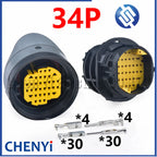 34 Pin automotive waterproof connector Car body door chassis wiring harness plug DTBFHPE34BKSV For Peugeot Citroen Maserati Fiat