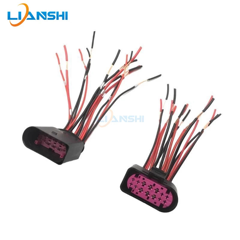 Compatible with Ford Mondeo Focus Fiesta car headlight plug, headlight assembly wiring harness plug accessory