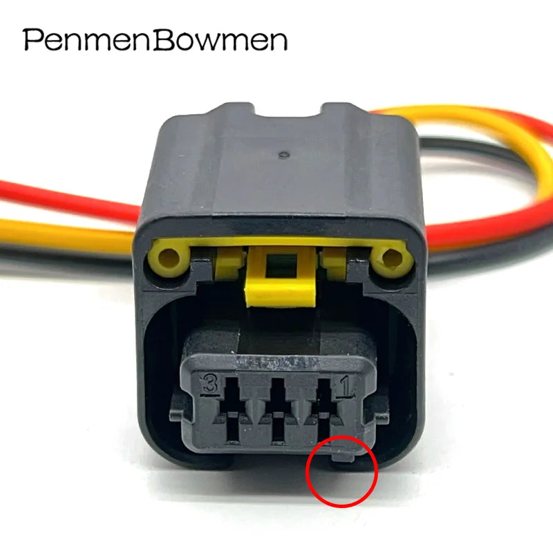 1 Set 3 Pin Auto Crankshaft Sensor Electrical Cable Connectors Wire Harness Plug 1801179-1 1801179 For Citroen Peugeot
