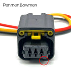 1 Set 3 Pin Auto Crankshaft Sensor Electrical Cable Connectors Wire Harness Plug 1801179-1 1801179 For Citroen Peugeot