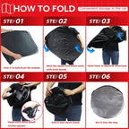 Front Windshield Sunshade, Foldable Sun Visor , Suitable for Sedan and SUV Models Amagi