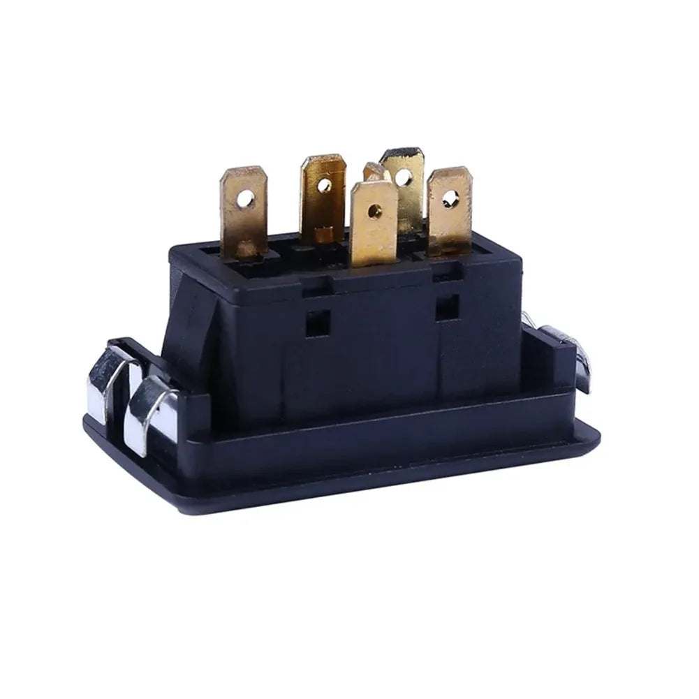 1X 6pin  12-24v Car Electric Window  Switch Button Cover Auto Power Controller  For  Toggle Switch Auto Replacement  Part Switch