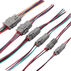 5/20/100 Sets Deutsch DT Connector With 15cm Wire Harness Waterproof Electrical Car Socket Plug DT06-2S DT04-2P 2/3/4/6/8/12P