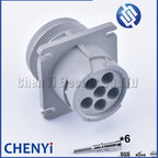 Gray 6 Pin HD16-6-96S HD10-6-96P 1.5mm Series Connector Waterproof Flame Retardant Plug For DEUTSCH