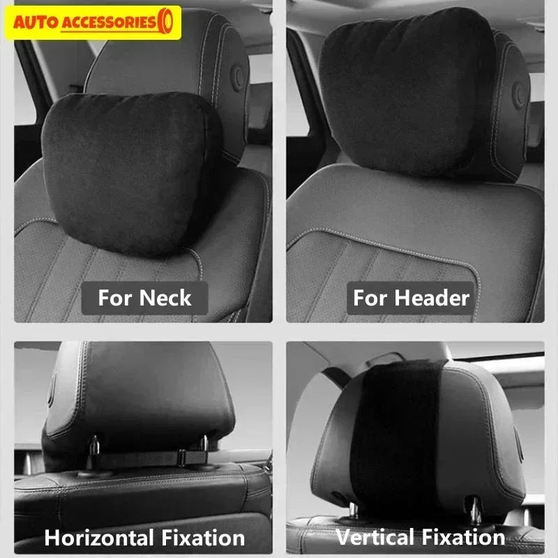 High Quality Car Headrest Neck Support Seat Design S Class Soft Universal Adjustable Car Pillow Neck Cushion Amagi