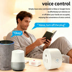 Zigbee Wi‑Fi Smart Plug US Outlet with Energy Monitoring, Works with Alexa/Google Home, Tuya App Control, Timer & Schedule