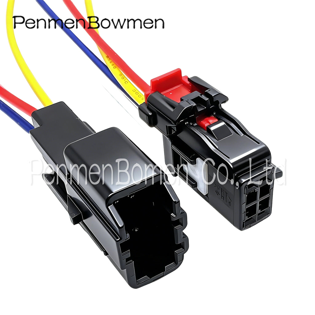 1 Set 4 Pin 0.6mm Auto Ventilation Seat Motor Electrical Cable Connectors Plug Wire Harness 6098-7779 6098-8435