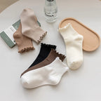 Socks Women's Mid-tude Autumn Fashion Ins Wooden Ear Socks Japanese Pile Pile Socks Preppy Sweet Socks For Women Amagi