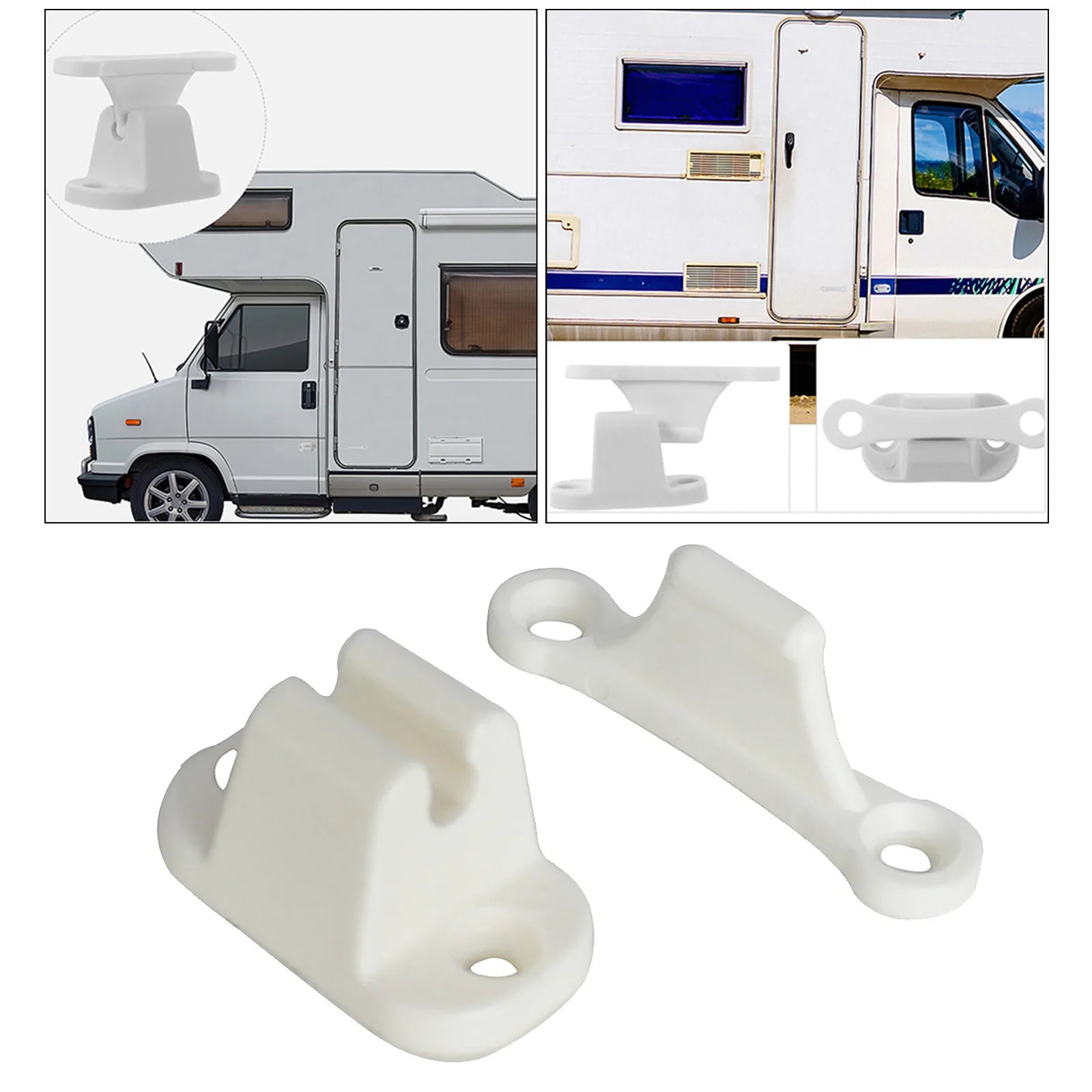 1 Pc Caravan Or Motorhome White Plastic Main Door Catch Retainer Holder CDR7 Car Door Retainer Kit T Shape Door Stop Latch