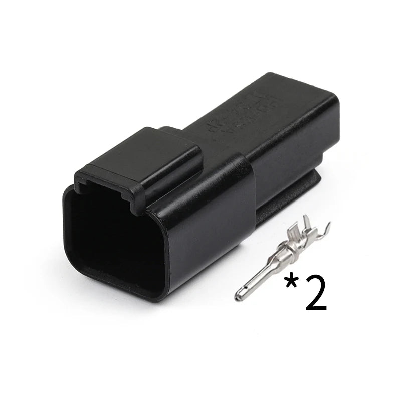 5sets DT06-2S-E004 DT04-2P-E004 Deutsch type automotive waterproof connector 2p male busbar plug with terminal