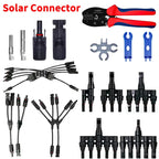 1/5 Sets Photovoltaic Solar PV Connector IP67 Y/T Type 30A 1000V 3-7 Way Branch Kit for PV/MC Cable 2.5/4/6mm² Battery Module